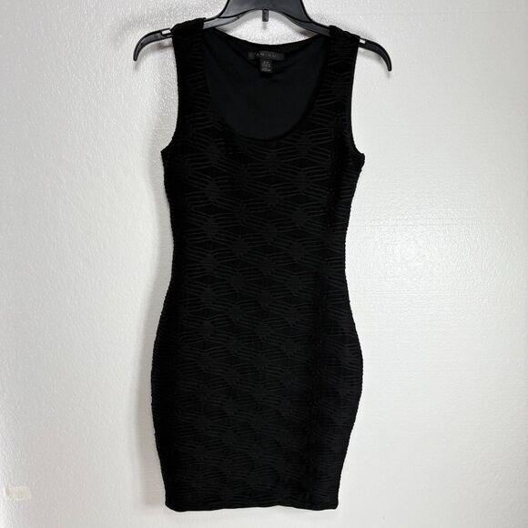 Amisu Black Stretchy Tank Dress Size 6 Lined - Picture 3 of 10